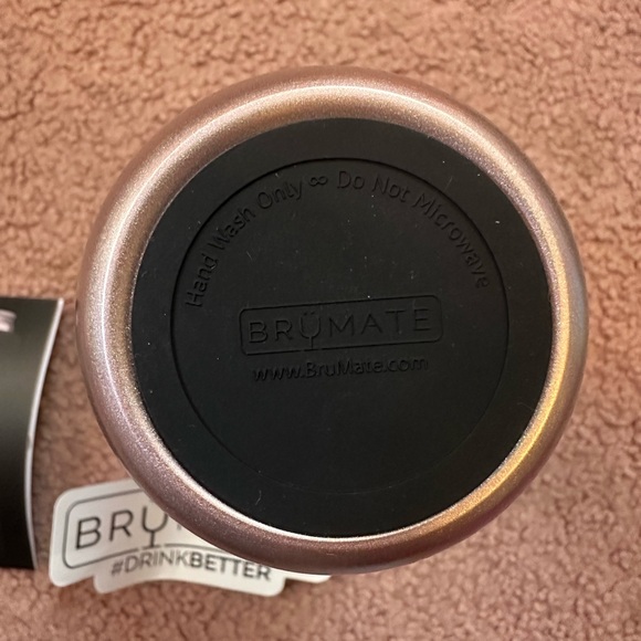 NIB Brumate Glitter Rose Gold Flute Insulated Cup Mug tumbler 12oz New - Picture 10 of 10